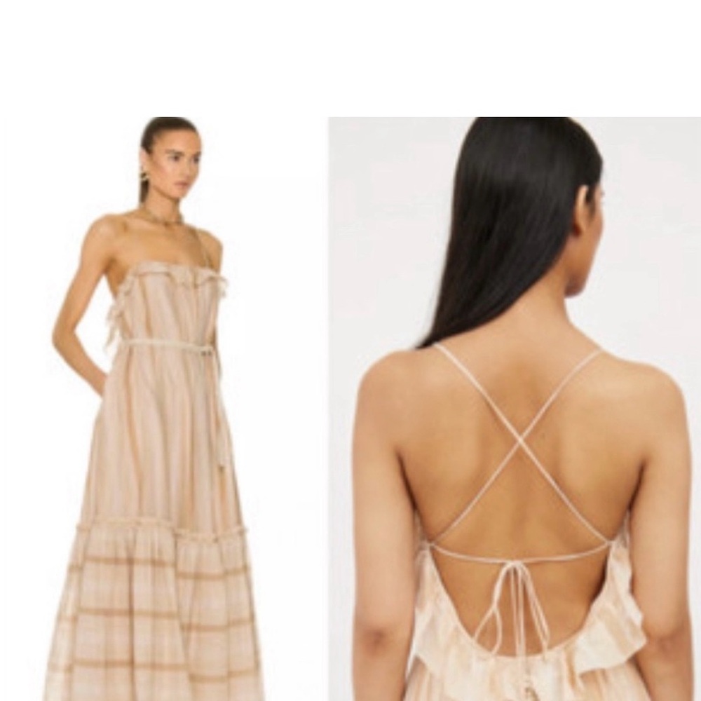 Zimmerman Elegant Beige Maxi Dress